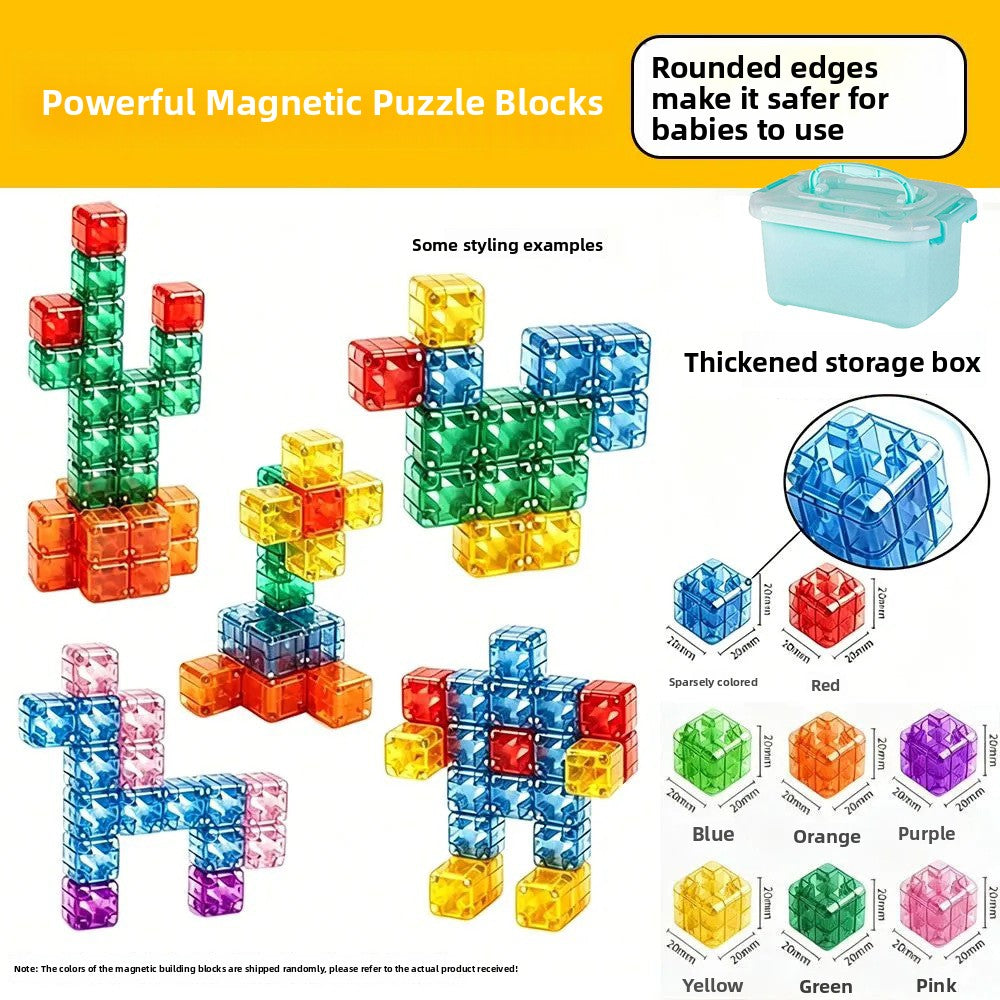 Rounded Corner Magnetic Geometric Building Blocks
